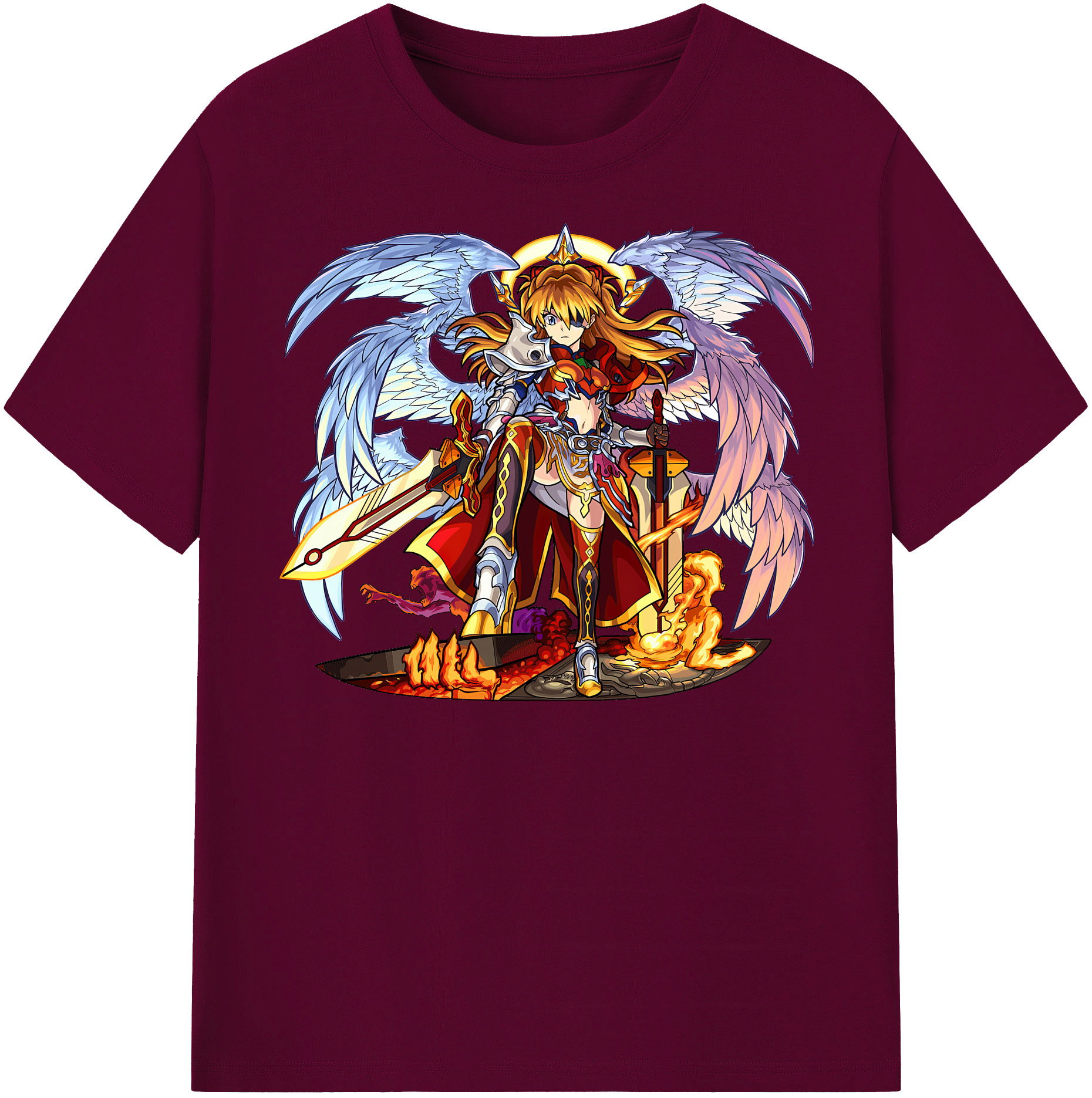 （画像用） EVA 新世紀エヴァンゲリオン レディースカジュアルプリントTシャツ（綿100％）
